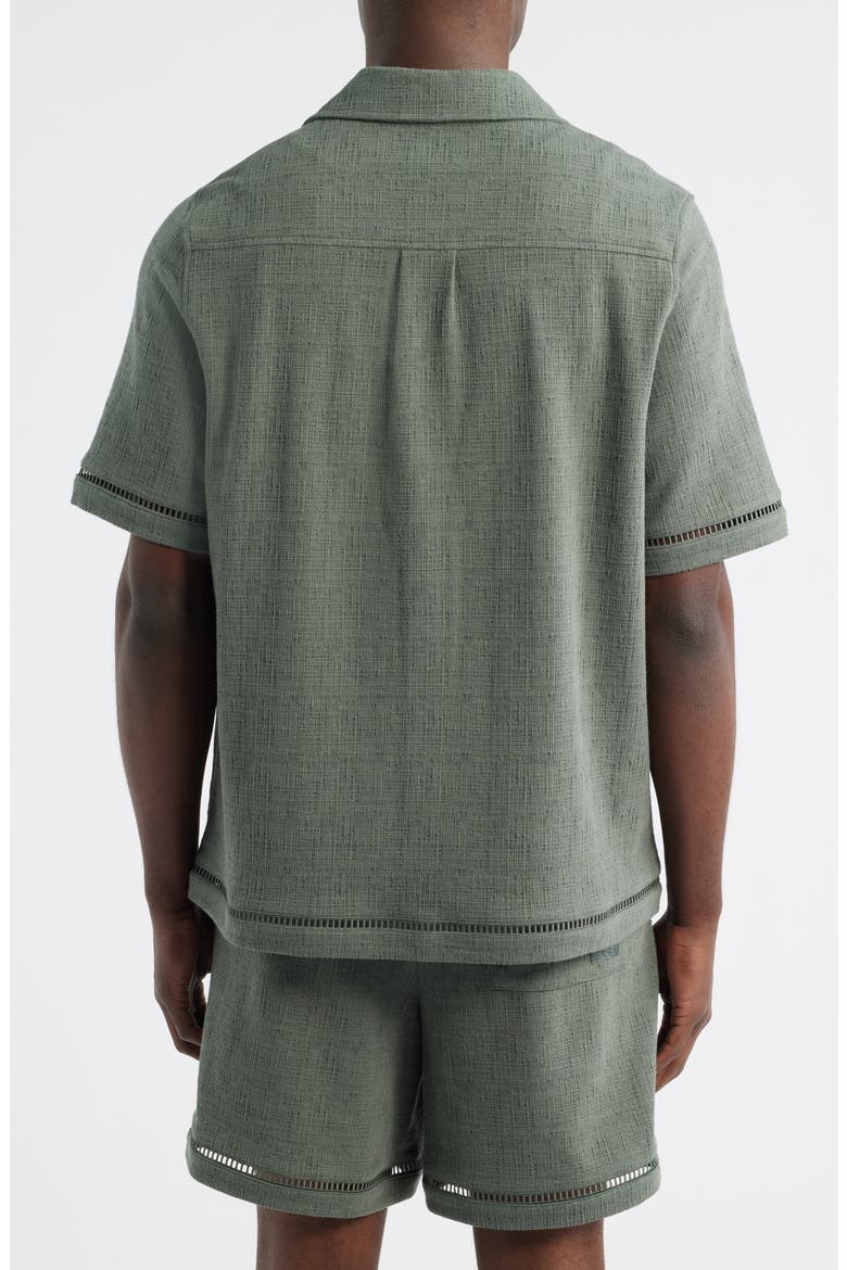 Devyn Short Sleeve Shirt, Alternate, color, GREEN GREY
