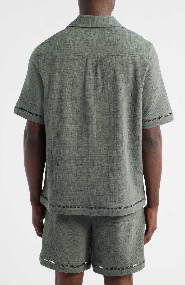 UGG<sup>®</sup> Devyn Short Sleeve Shirt, Alternate, color, Green Grey