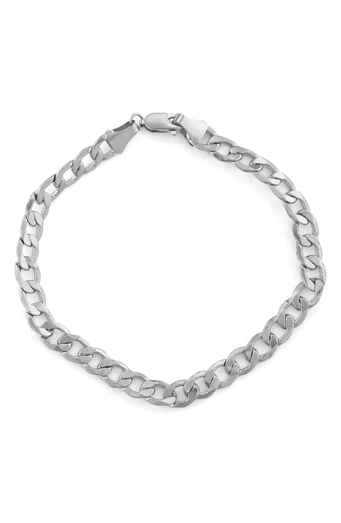 FZN 14K Gold Curb Chain Bracelet