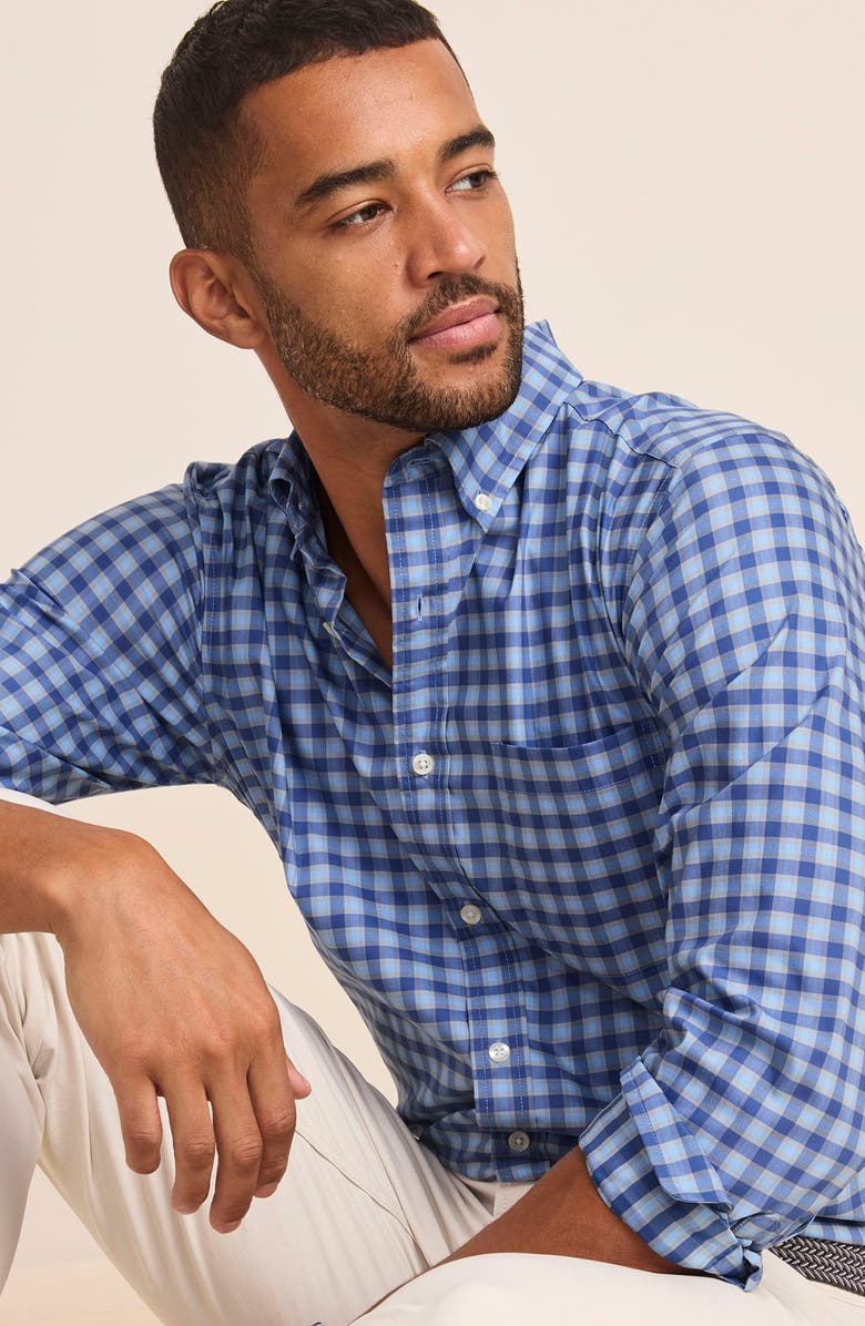 vineyard vines On-The-Go brrrº Plaid Button-Down Shirt, Alternate, color, 