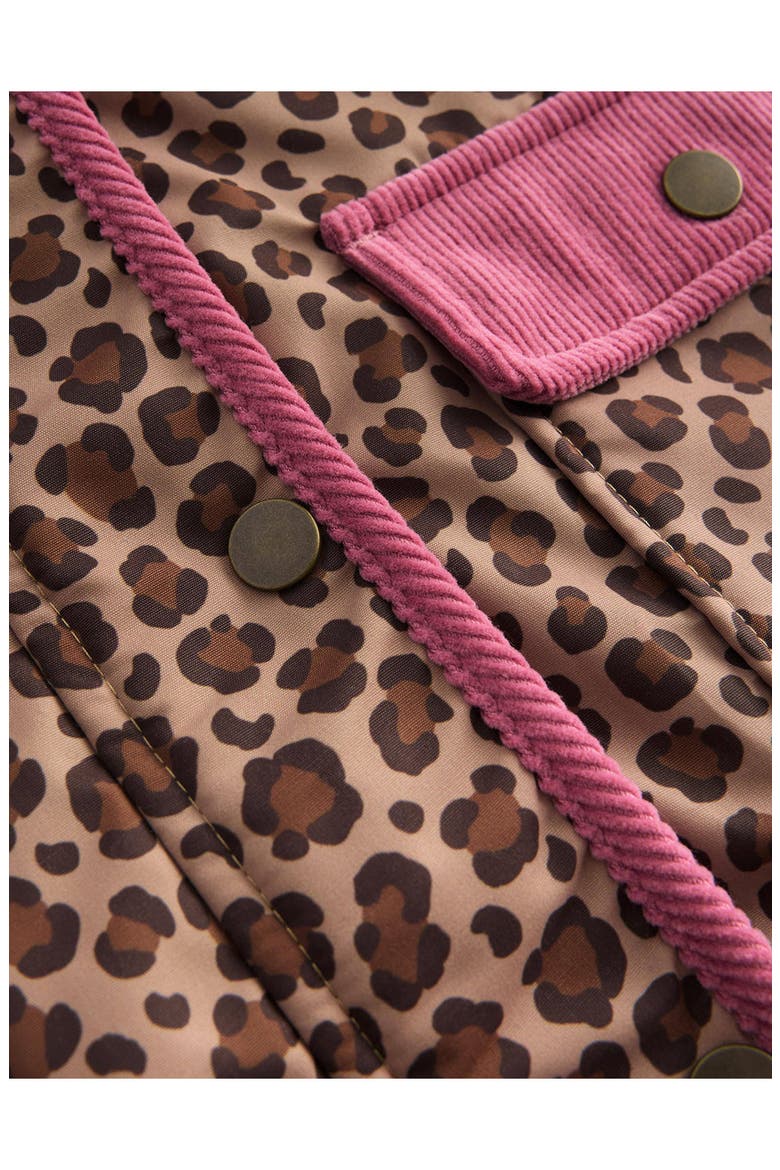 Kids' Leopard Print Barn Jacket, Alternate, color, BROWN LEOPARD