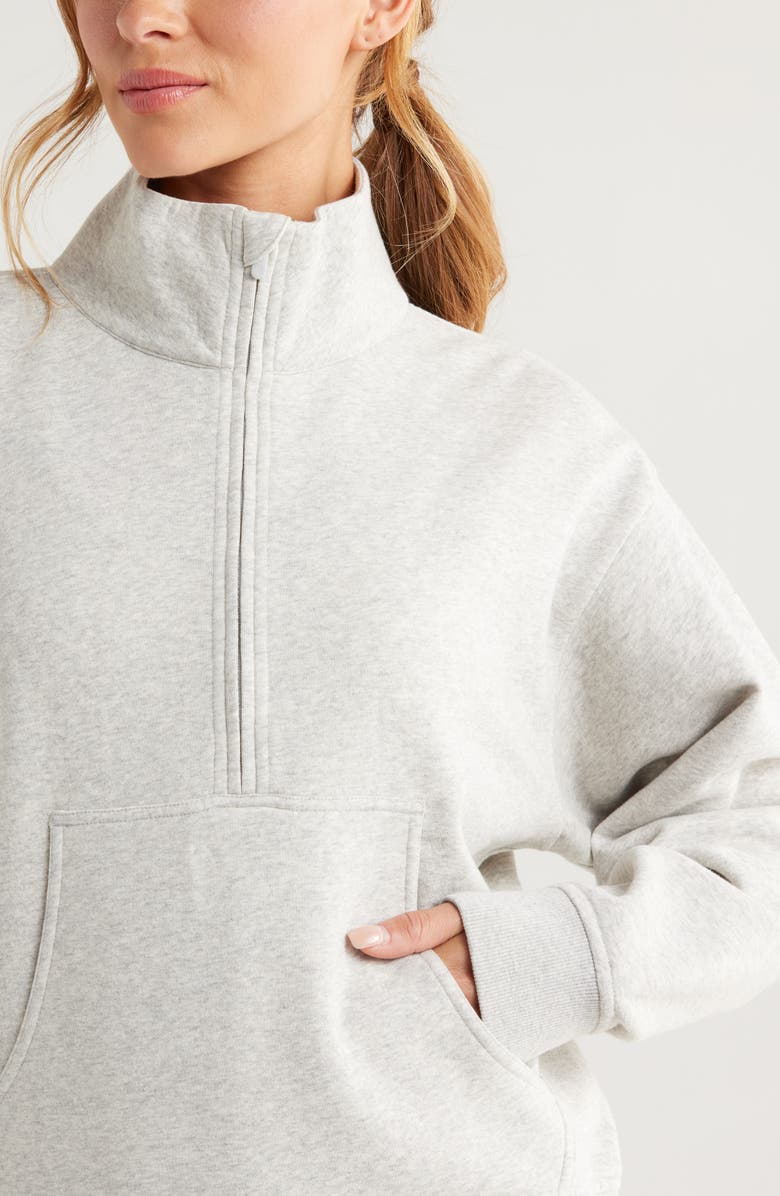 Zella Cloud Fleece Half Zip, Alternate, color,