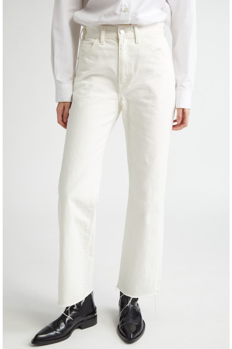 Calla Straight Leg Jeans, Main, color, CREAM