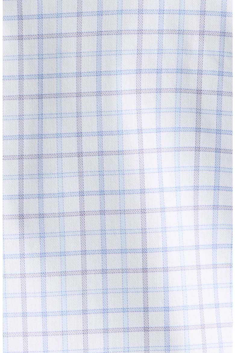 Bruce Crown Lite Plaid Performance Button Down Shirt, Alternate, color, BLUE FREESIA