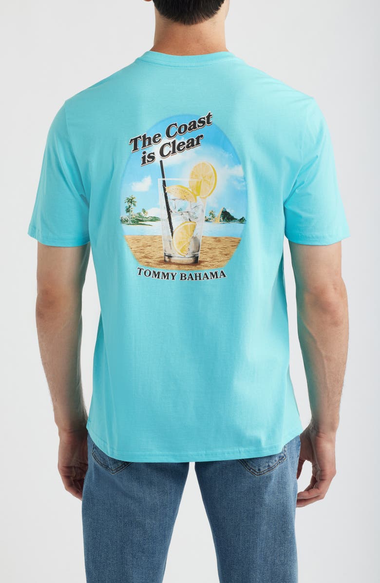 Tommy Bahama The Coast is Clear Cotton Graphic T-Shirt, Alternate, color, Blue Radiance