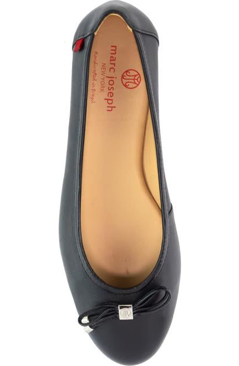 Marc Joseph New York Burton Ave Leather Tiebow Flat, Alternate, color, Black Napa