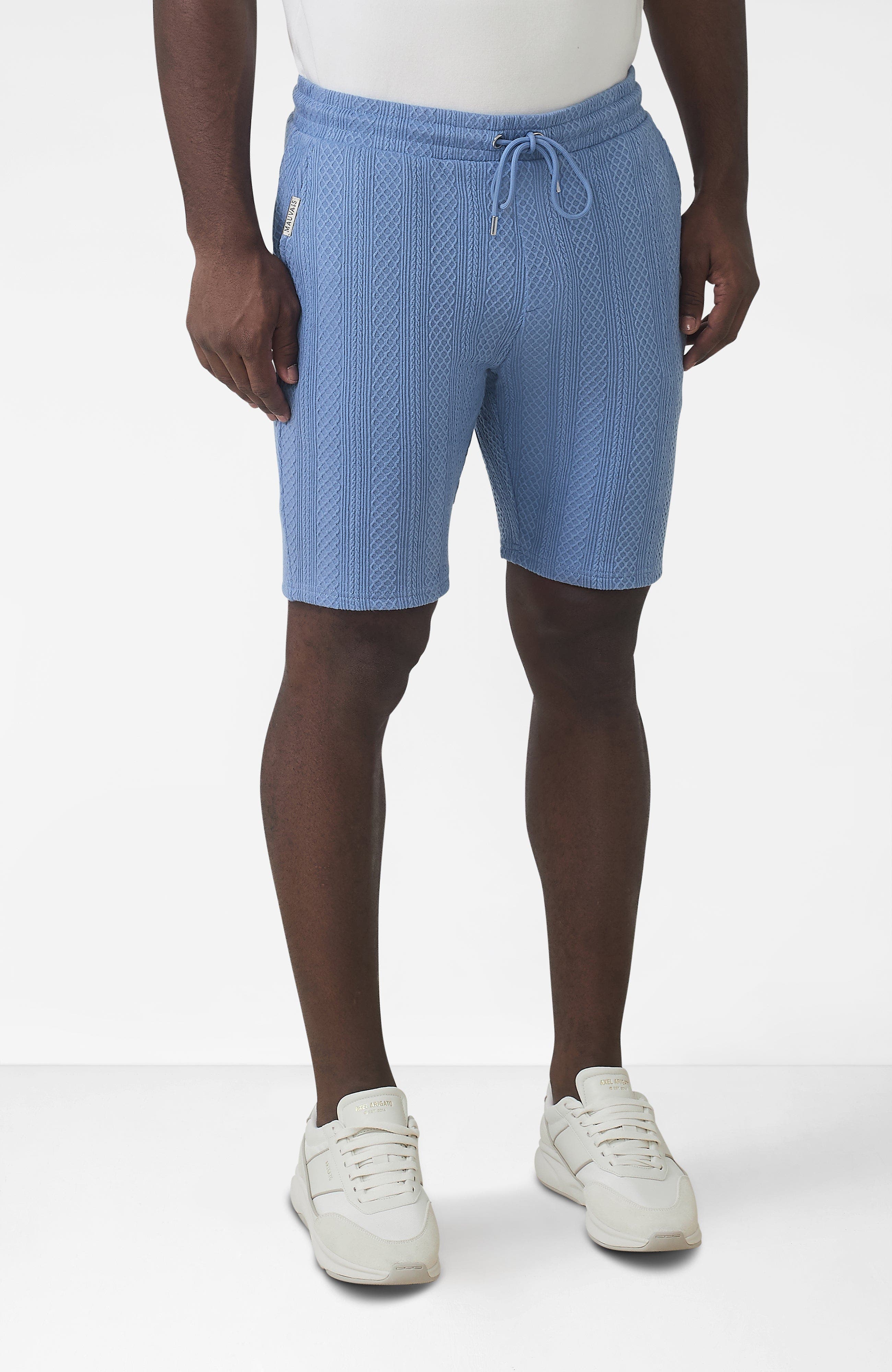 MAUVAIS Tanami Textured Stretch Slim Shorts (Men) | Nordstrom