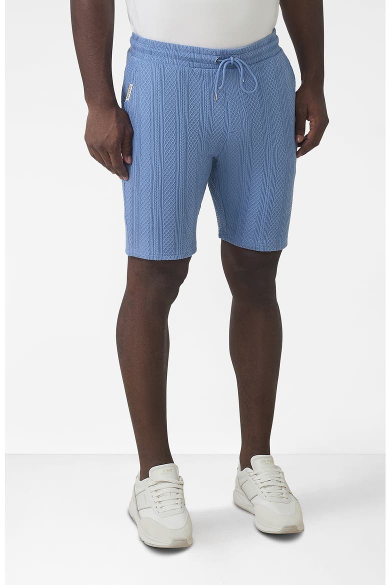 Tanami Textured Stretch Slim Shorts, Alternate, color, Medium Blue