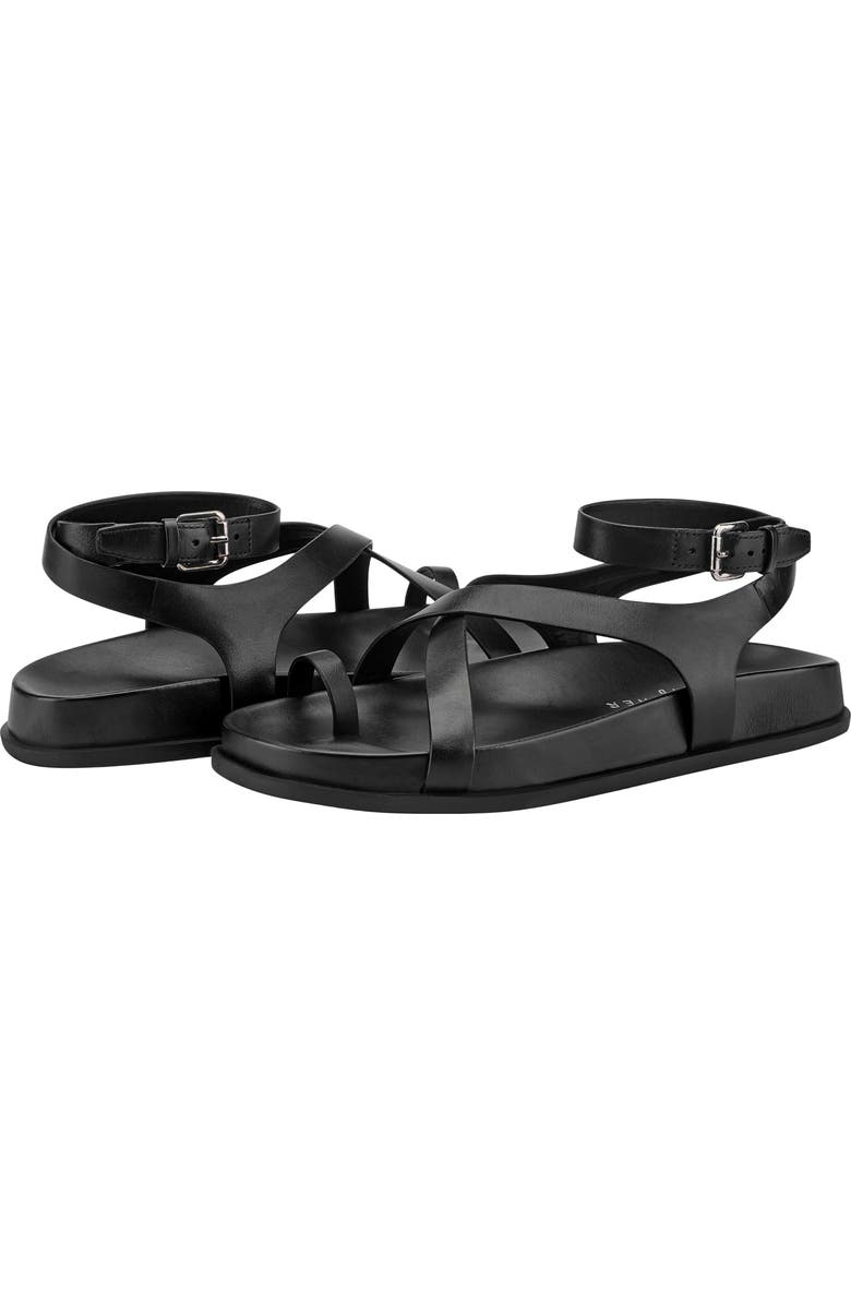 Marc Fisher LTD Bevy Ankle Strap Sandal, Alternate, color, Black