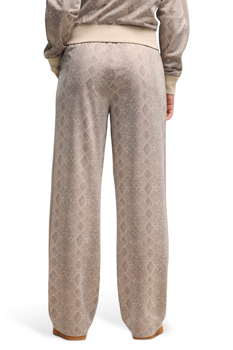 T7 Snake Print Track Pants, Alternate, color, BEIGE
