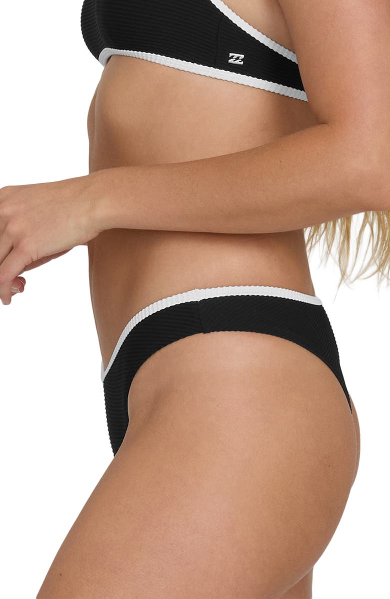 Billabong Tanlines Bound Hike Bikini Bottoms, Alternate, color, Black Pebble