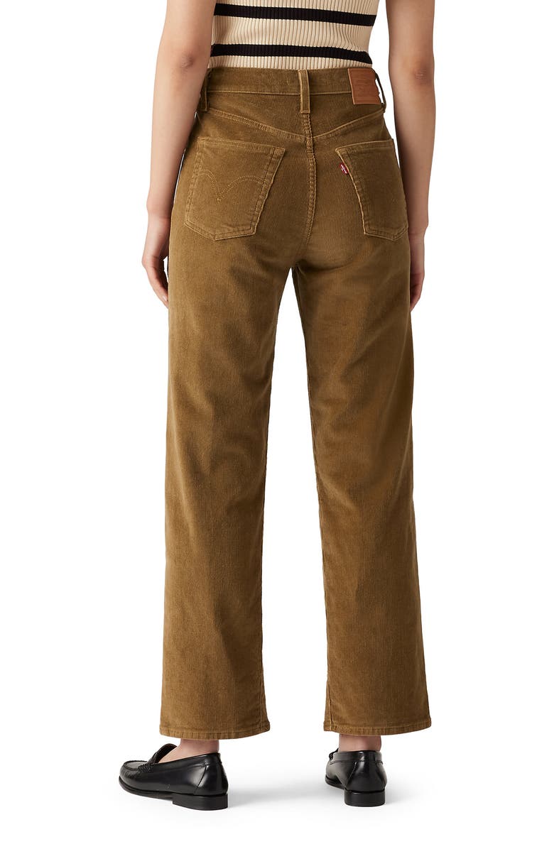 Levi's<sup>®</sup> Ribcage High Waist Corduroy Ankle Straight Leg Pants, Alternate, color, 