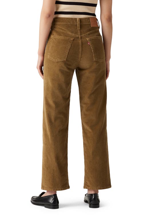 Levi's® Ribcage High Waist Corduroy Ankle Straight Leg Pants In Ermine