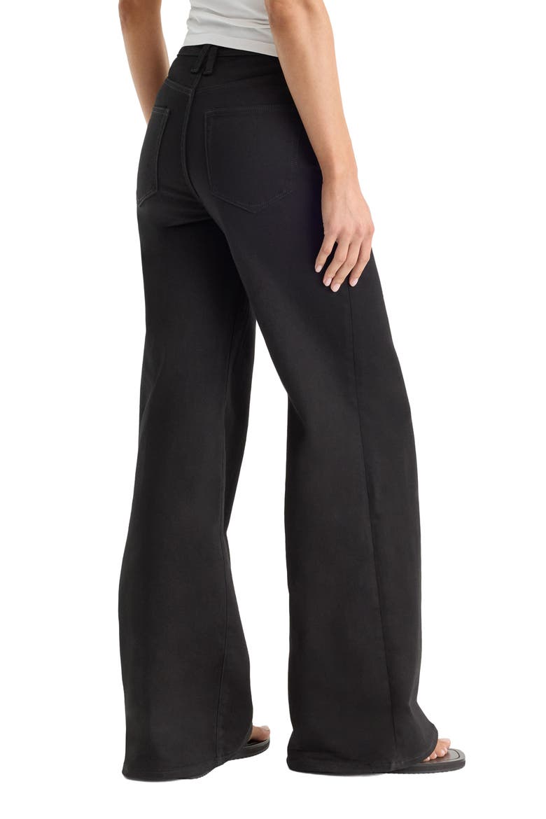 Good Waist Never Fade High Waist Palazzo Jeans, Alternate, color, BLACK001
