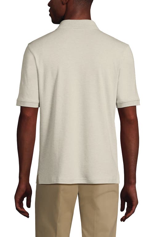Lands' End Short Sleeve Cotton Supima Polo Shirt In Neutral