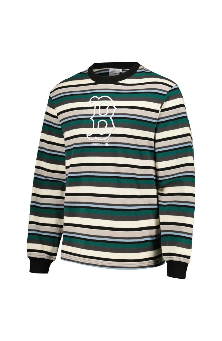 PLEASURES Men's PLEASURES Cream/Green Boston Red Sox Ballpark Long Sleeve T-Shirt, Alternate, color, Cream