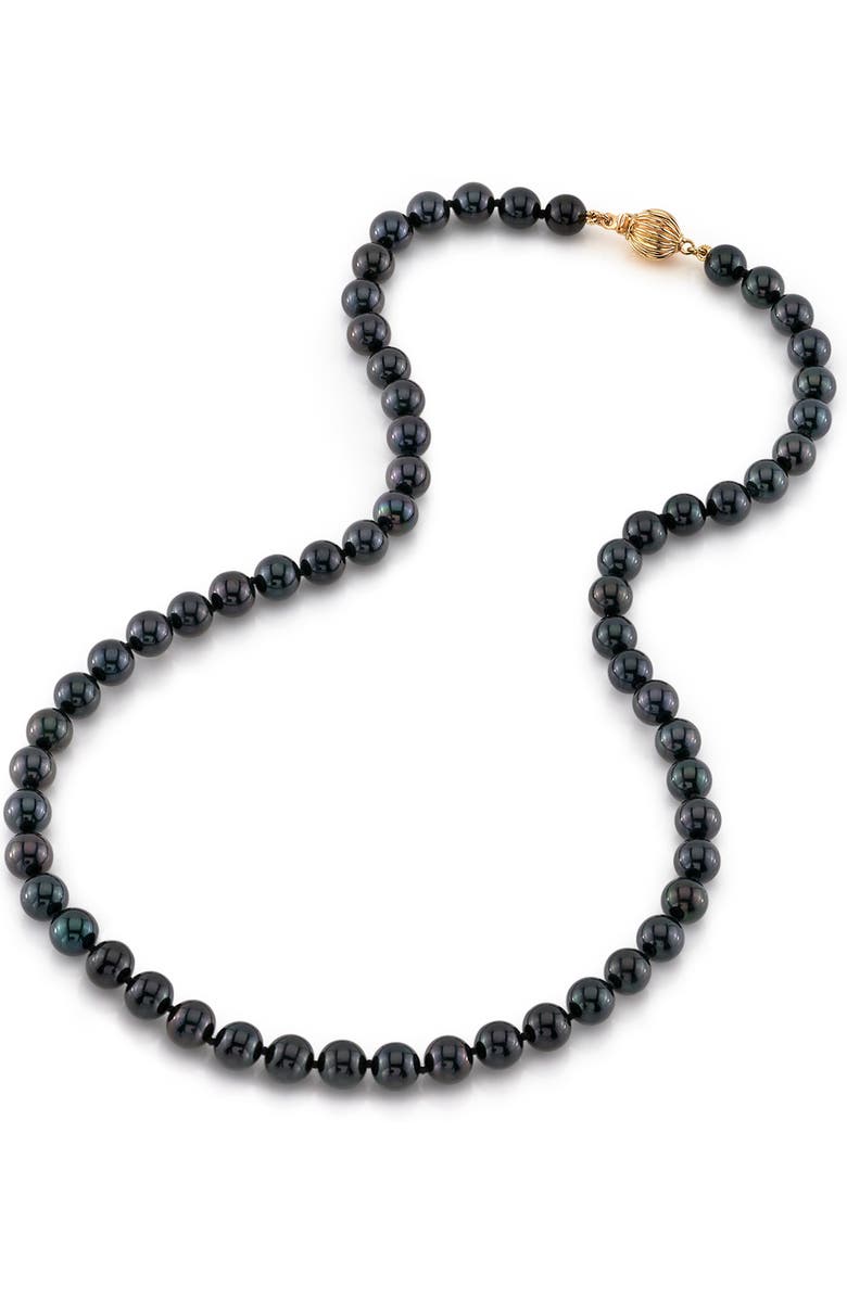 The Pearl Source Japanese Akoya Pearl Necklace 6.5-7mm, Alternate, color, White Gold - Gabriella Clasp