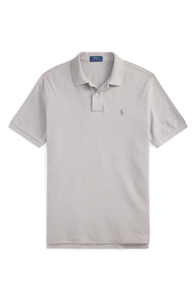 Polo Ralph Lauren The Iconic Cotton Mesh Polo, Alternate, color, Soft Grey/ C9676