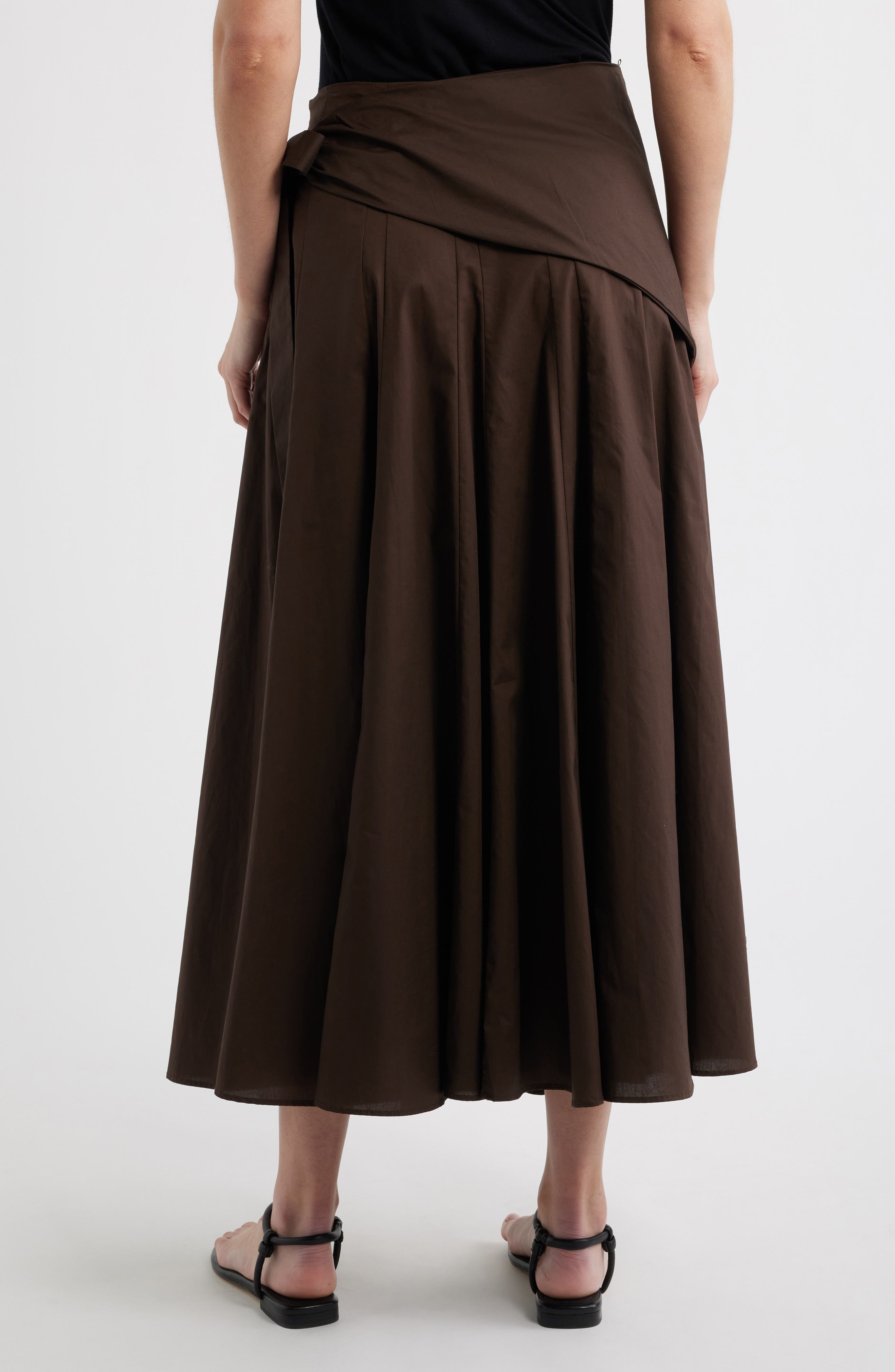 MANGO Falda Milos Faux Wrap Cotton Skirt — фото 3