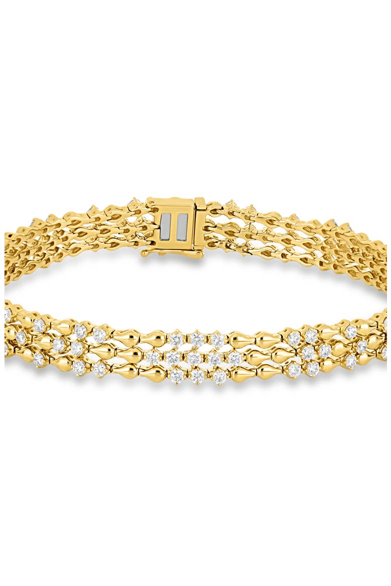 Mykonos Diamond 3-Row Line Bracelet (Online Trunk Show), Alternate, color, 18K YELLOW GOLD/ DIAMOND