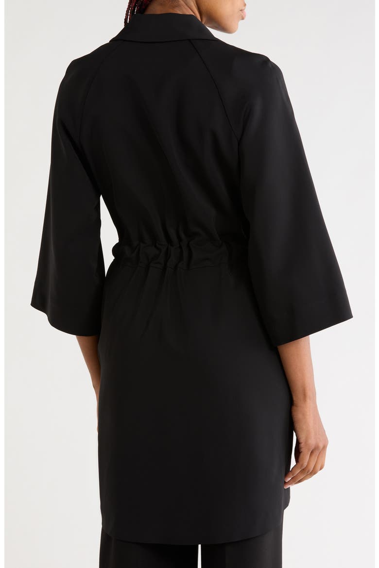 Magda Tie Waist Jacket, Alternate, color, BLACK