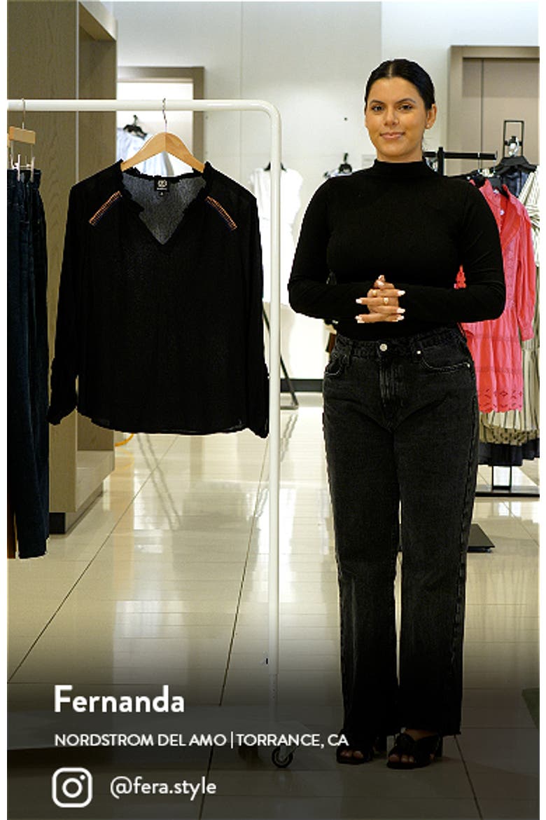 Embroidered Long Sleeve Blouse video