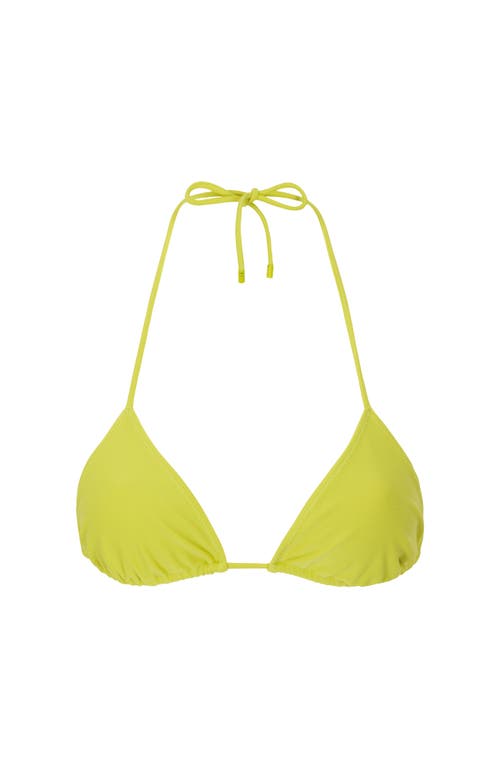 Sunkissed Le Triangle Swim Top In Lime Green