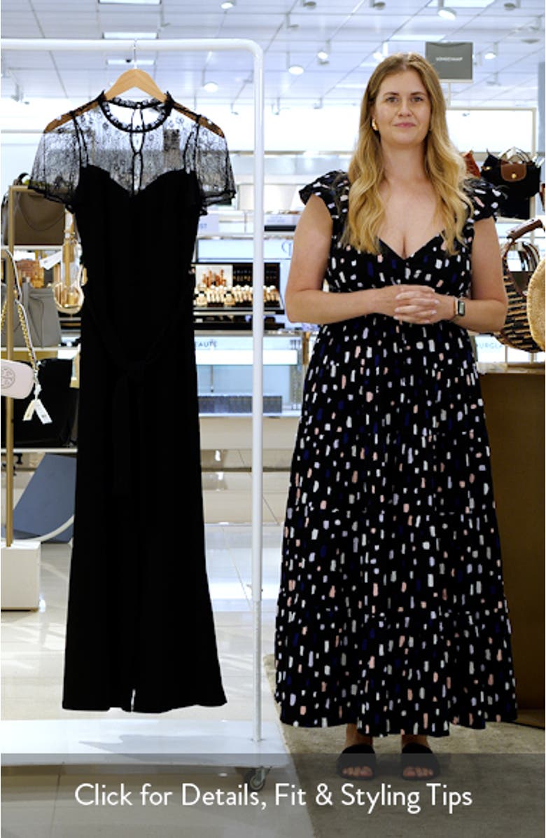 Lace Inset Jumpsuit, sales video thumbnail