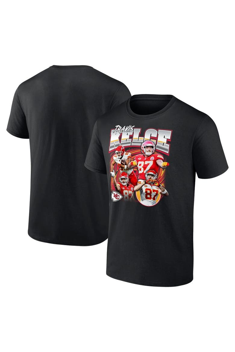 Men's Fanatics Travis Kelce Black Kansas City Chiefs Notorious Player Graphic T-Shirt, Alternate, color, Black