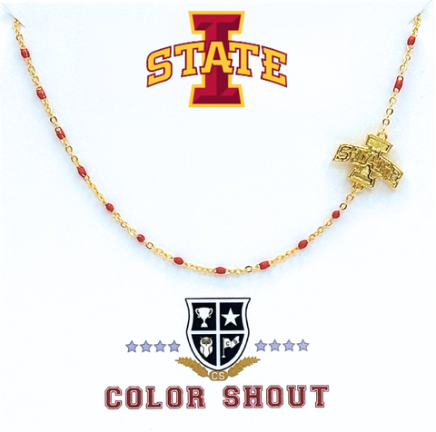 Iowa State University Side Necklace