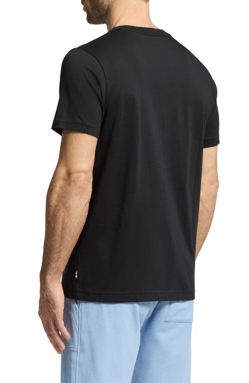 Psycho Bunny Zealand Graphic Applique Logo Tee In Black