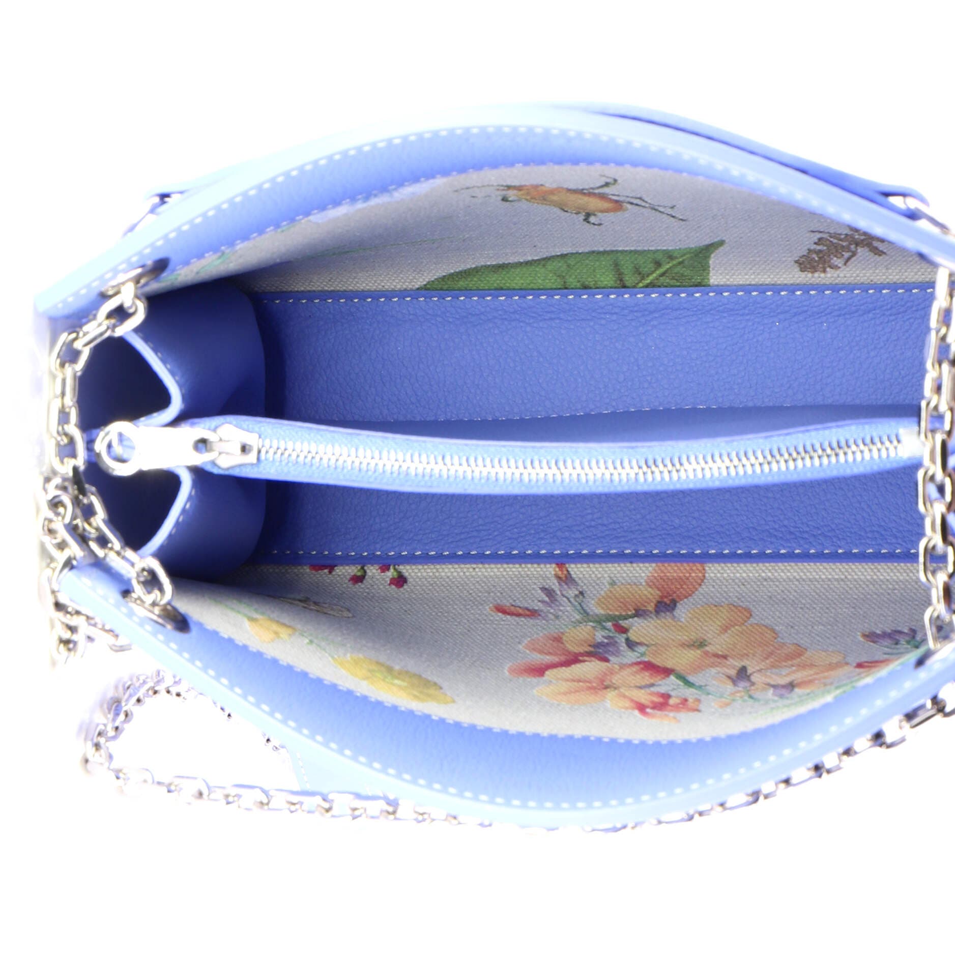 Pre-Owned Goyard Structured Rouette Chain Shoulder Bag Coated Canvas Mini, Alternate, color, Blue