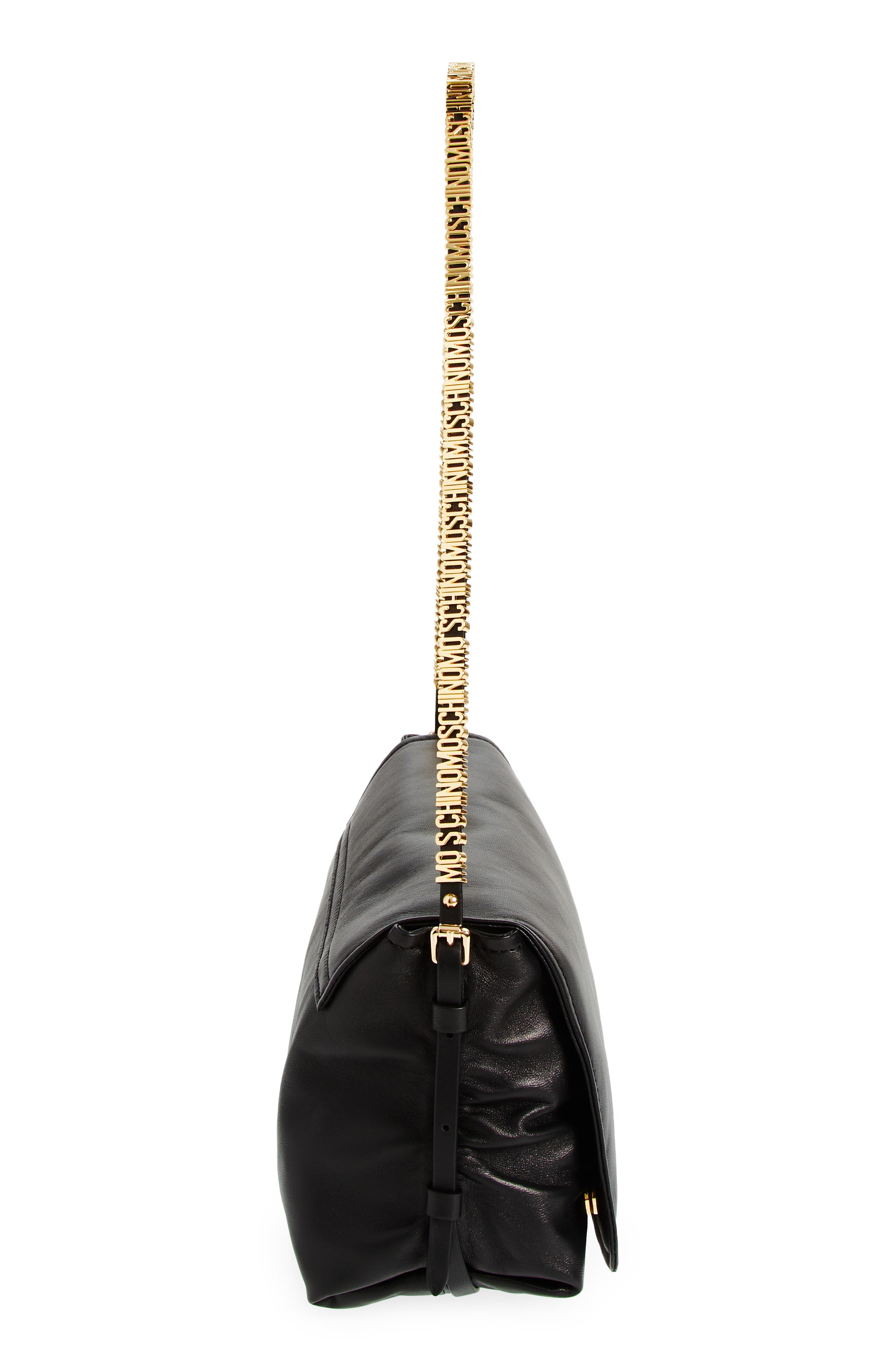 Moschino Mini Logo Strap Crossbody Bag, Alternate, color, 