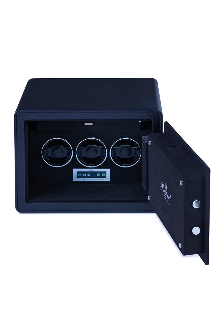 SAVOY WATCH WINDER SAFE, Main, color, Black