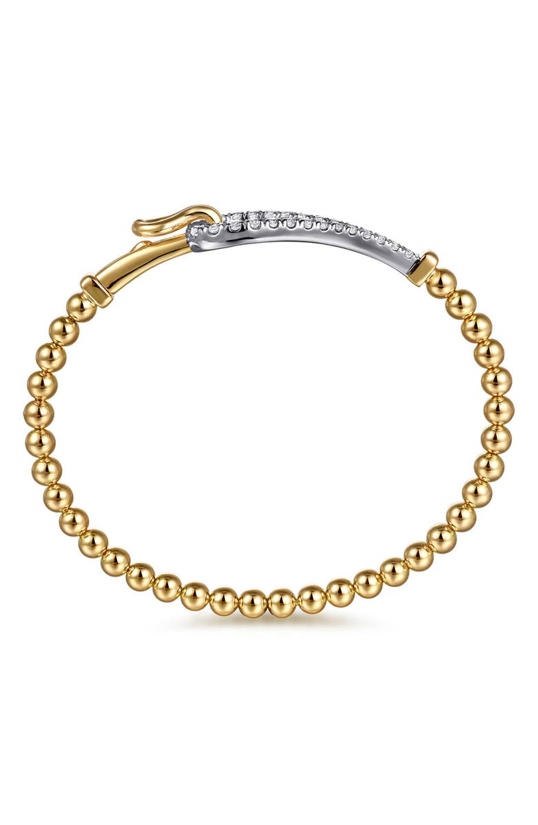 Gabriel & Co. Bujukan Diamond Link Bracelet, Alternate, color, Two Tone