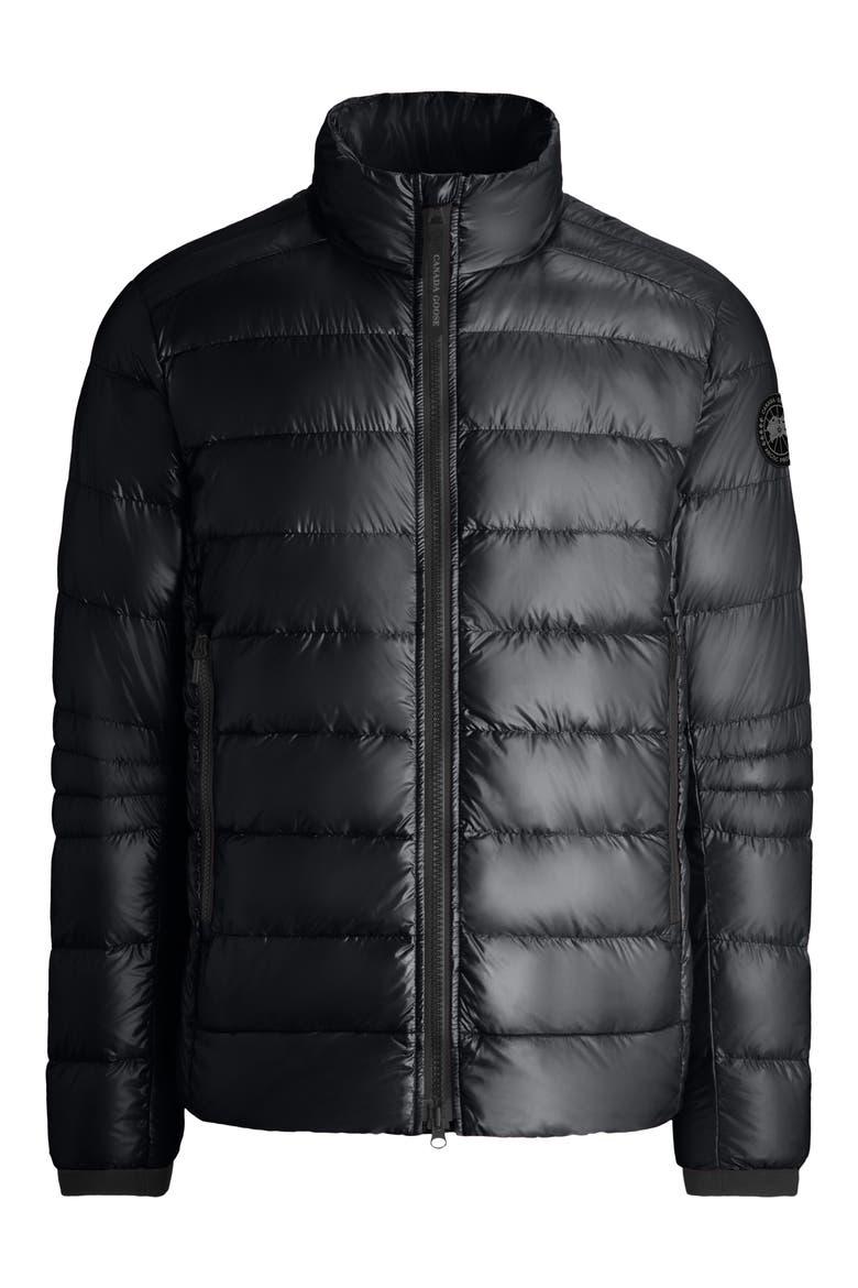 Crofton Water Repellent Packable Quilted 750 Fill Power Down Jacket, Main, color, BLACK