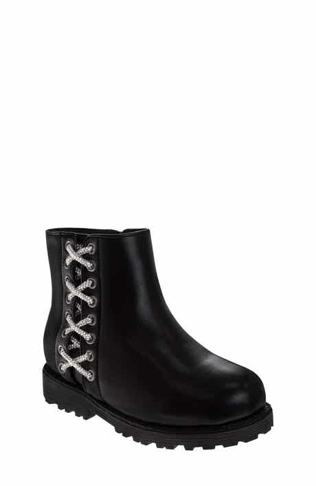 BADGLEY MISCHKA Kids' Crystal Embellished Boot