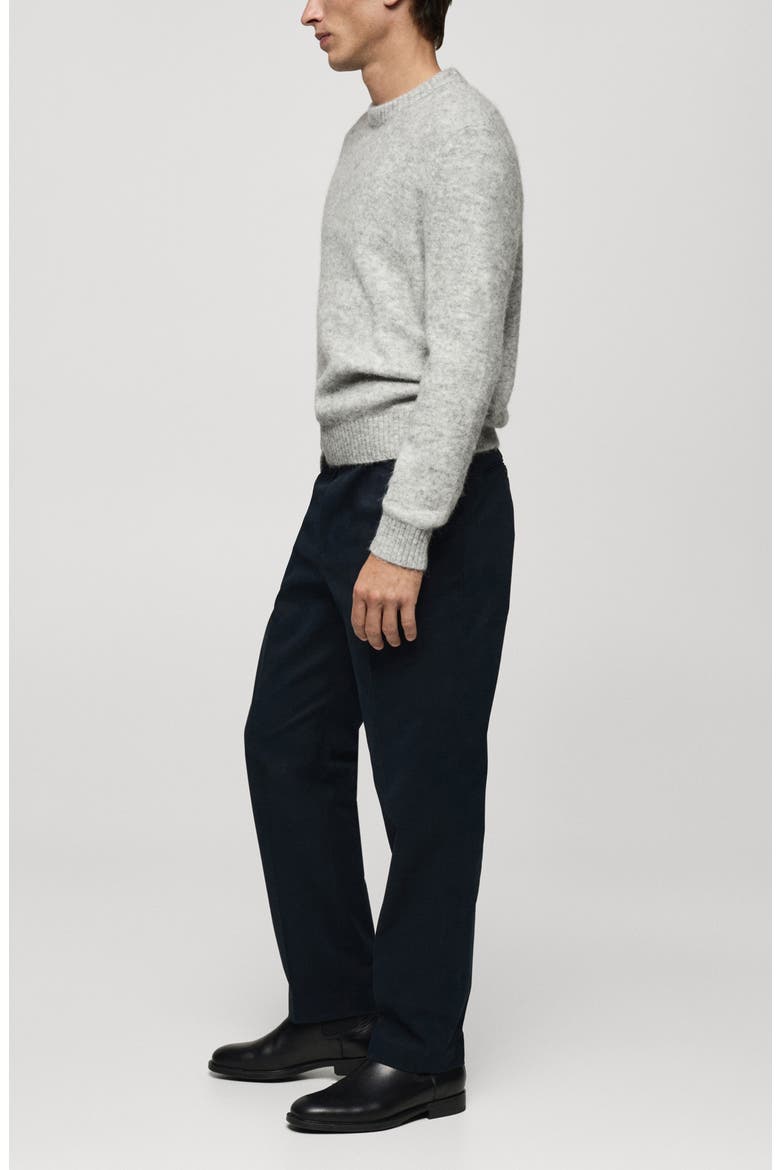Crewneck Knit Sweater, Alternate, color, GREY