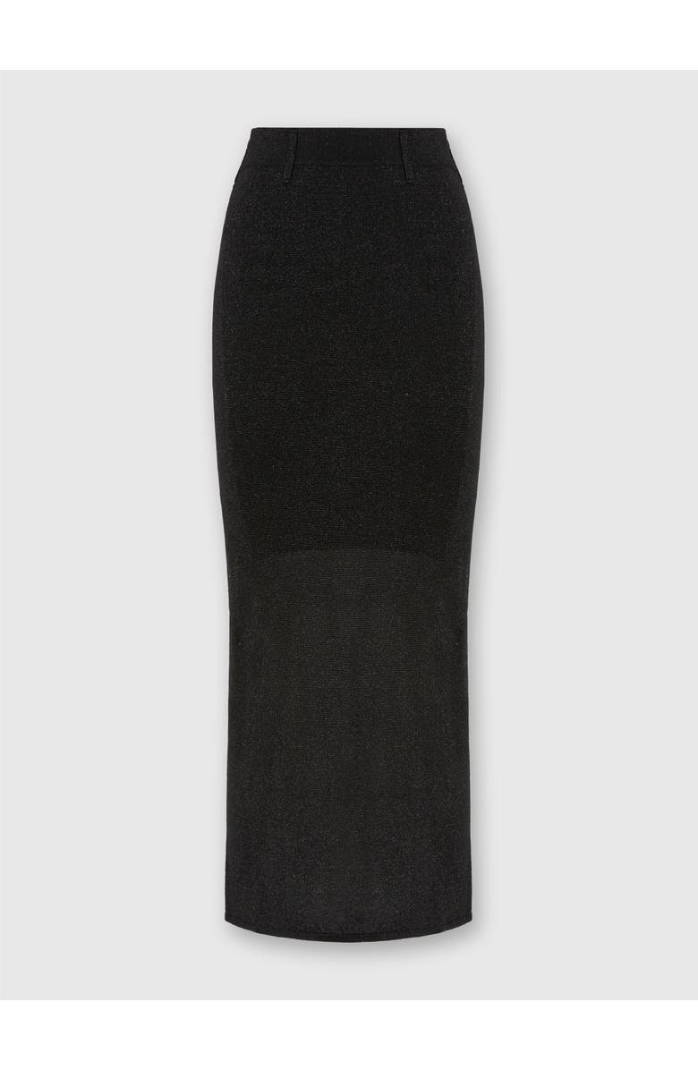Missoni Long Skirt With Slit, Main, color, Black