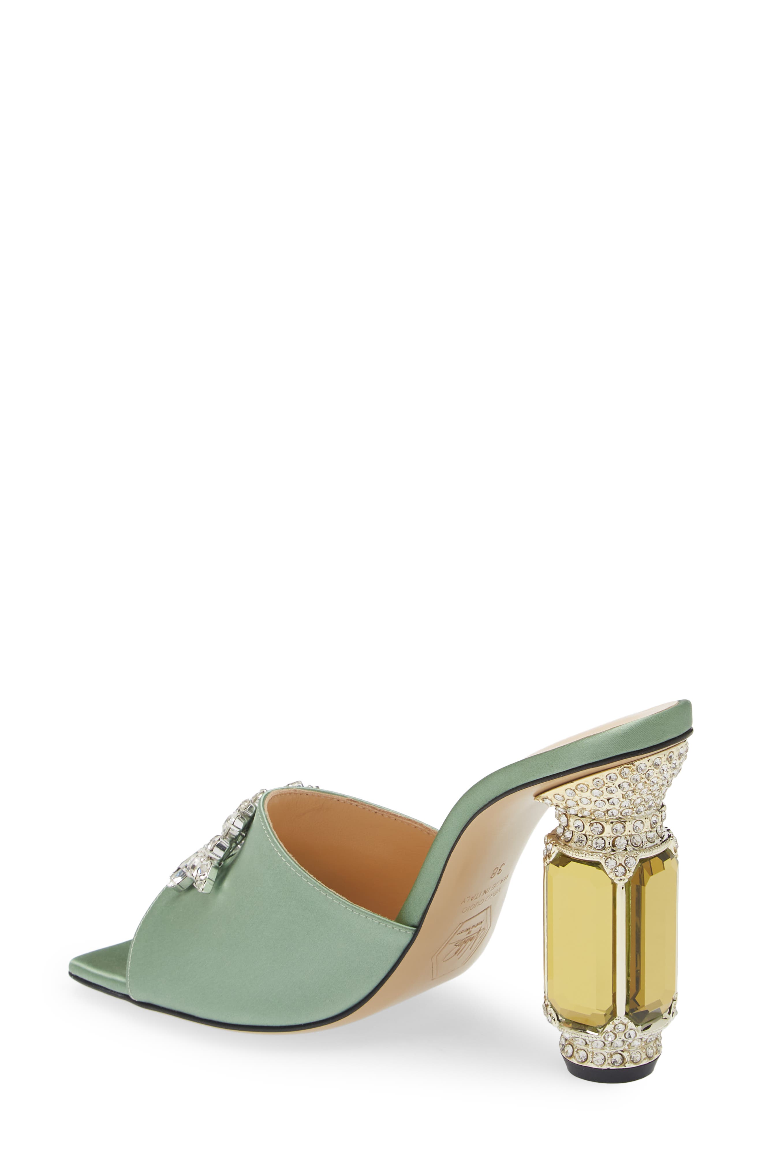 Aurum Crystal Embellished Sandal, Alternate, color, MINT GREEN
