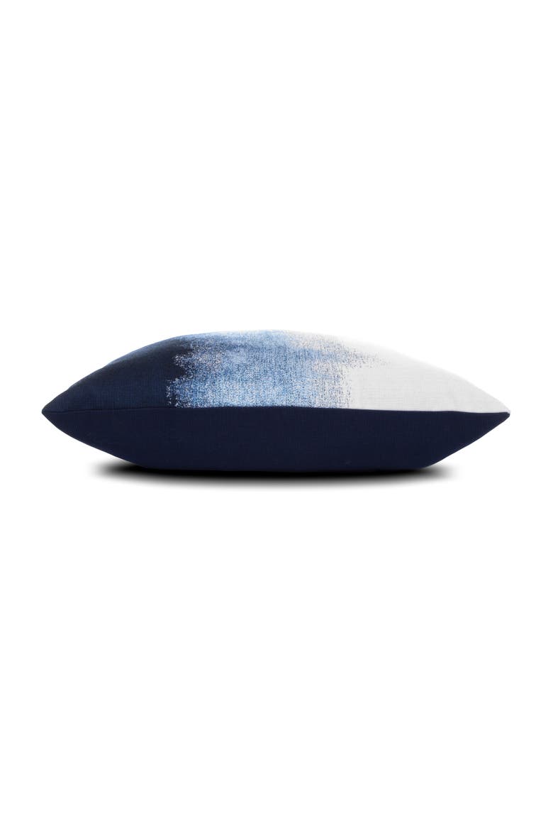 Artful Ombre Indoor & Outdoor Woven Accent Pillow, Alternate, color, Midnight