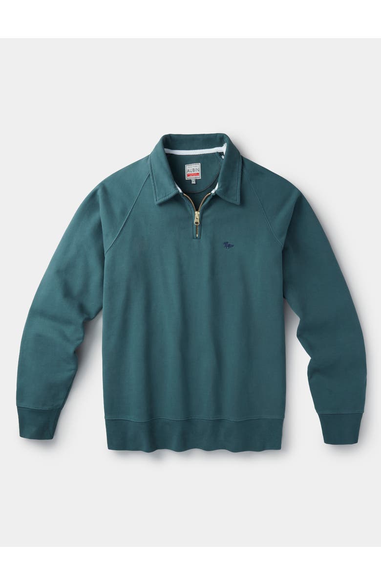Aubin Dunster Zip Neck Sweatshirt, Alternate, color, Racing Green