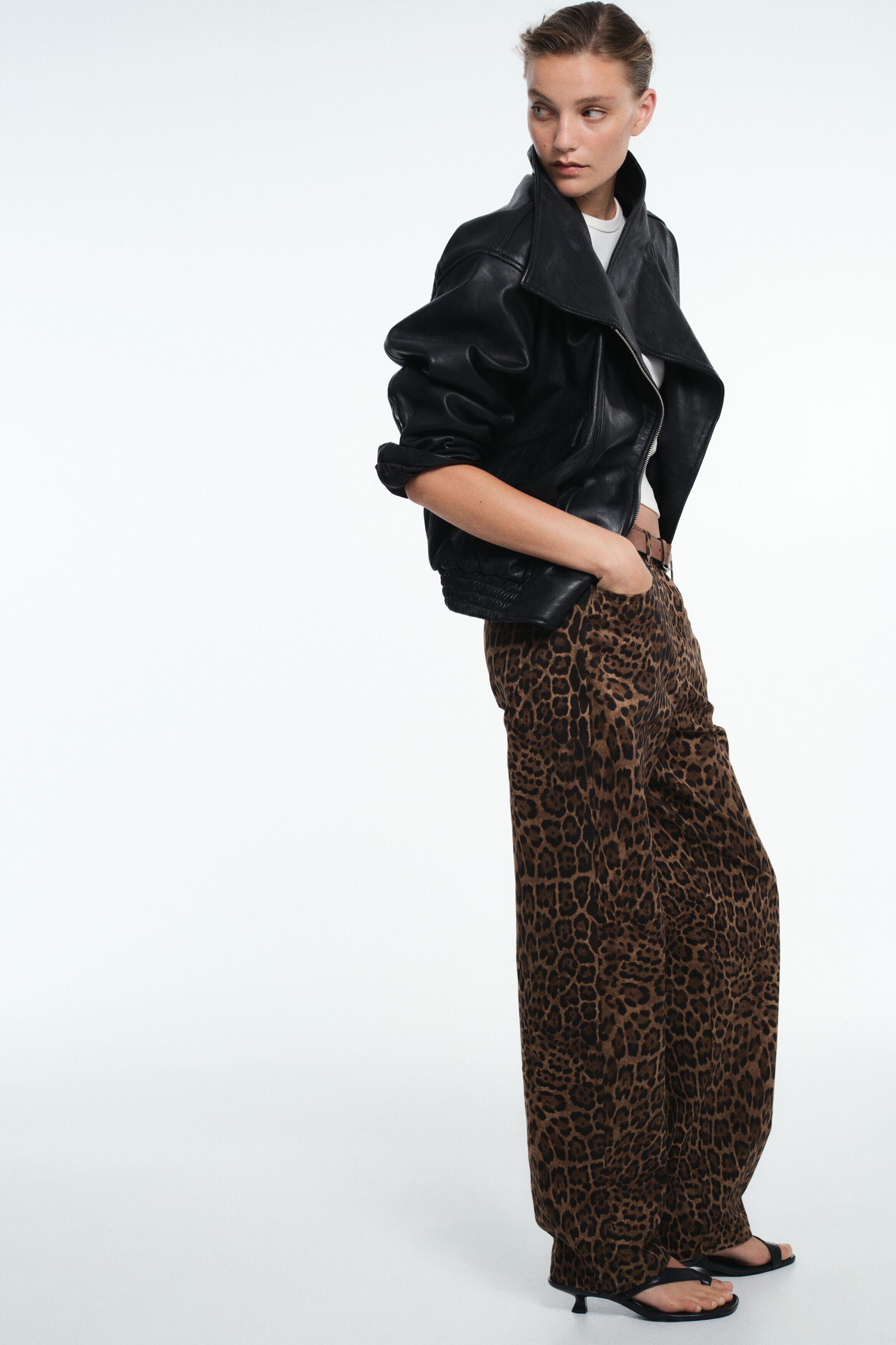 selected Beige/leopard print