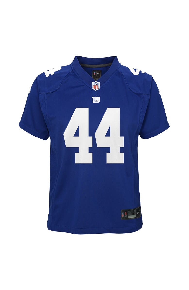 Nike Youth Nike Cam Skattebo Royal New York Giants Team Game Jersey, Alternate, color, Royal