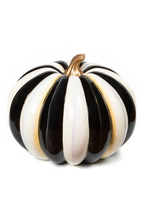 Courtly Stripe Outdoor Pumpkin Trophy