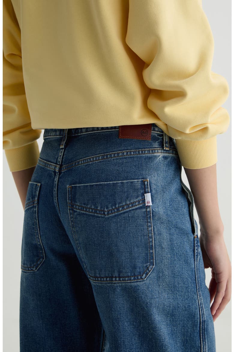 Mercer Cuffed Raw Hem High Waist Barrel Jeans, Alternate, color, 11 YEARS ENRICH