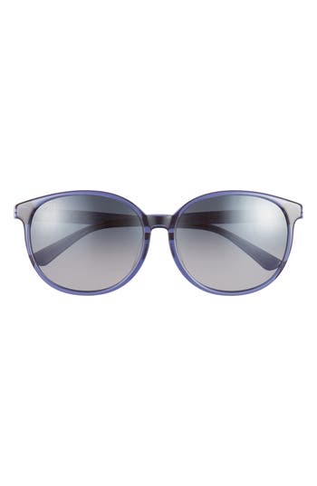 Maui Jim 62mm Core Round Polarized Sunglasses In Blue Blue Grey