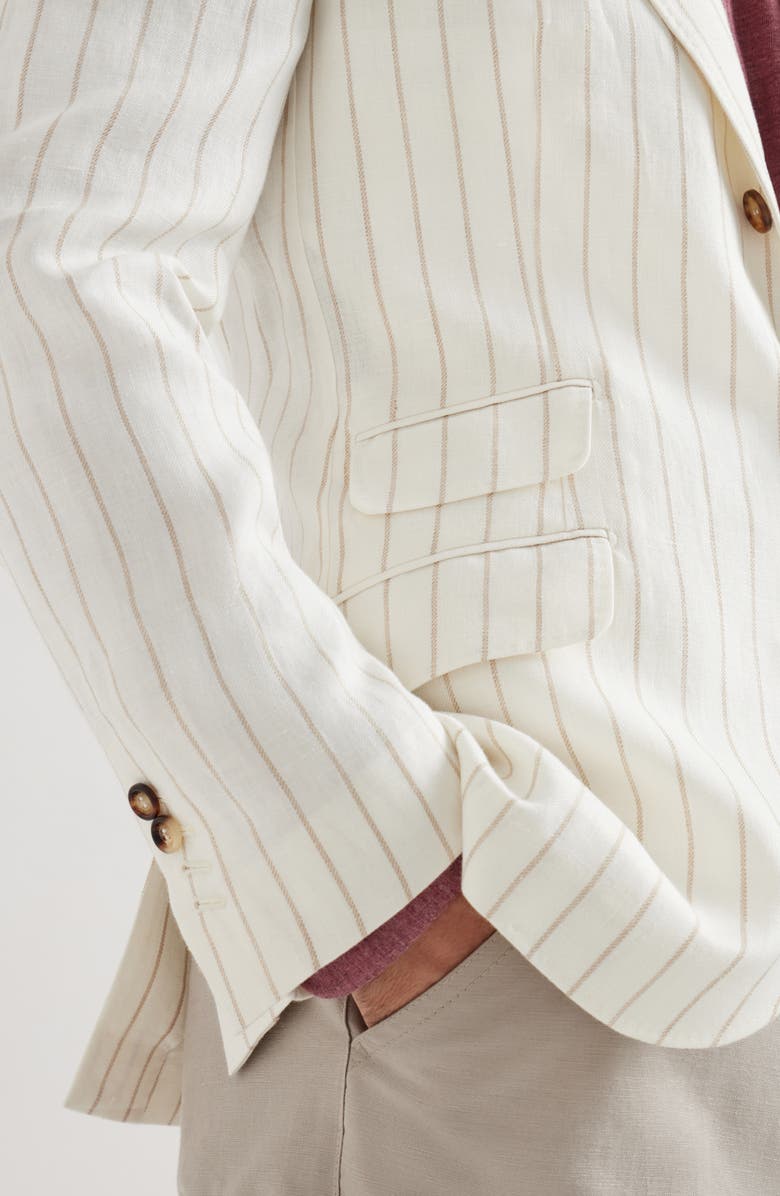 Brunello Cucinelli Twill blazer, Alternate, color, Panama