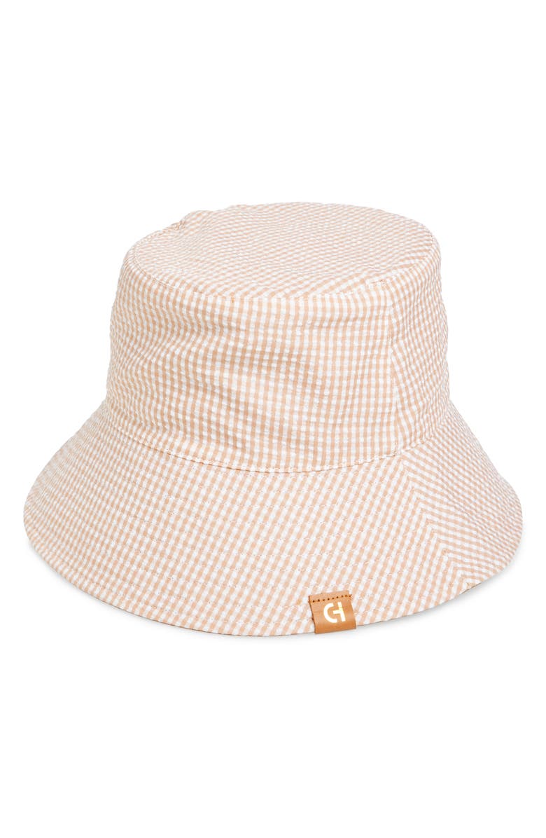 Cole Haan Windowpane Plaid Bucket Hat, Main, color,