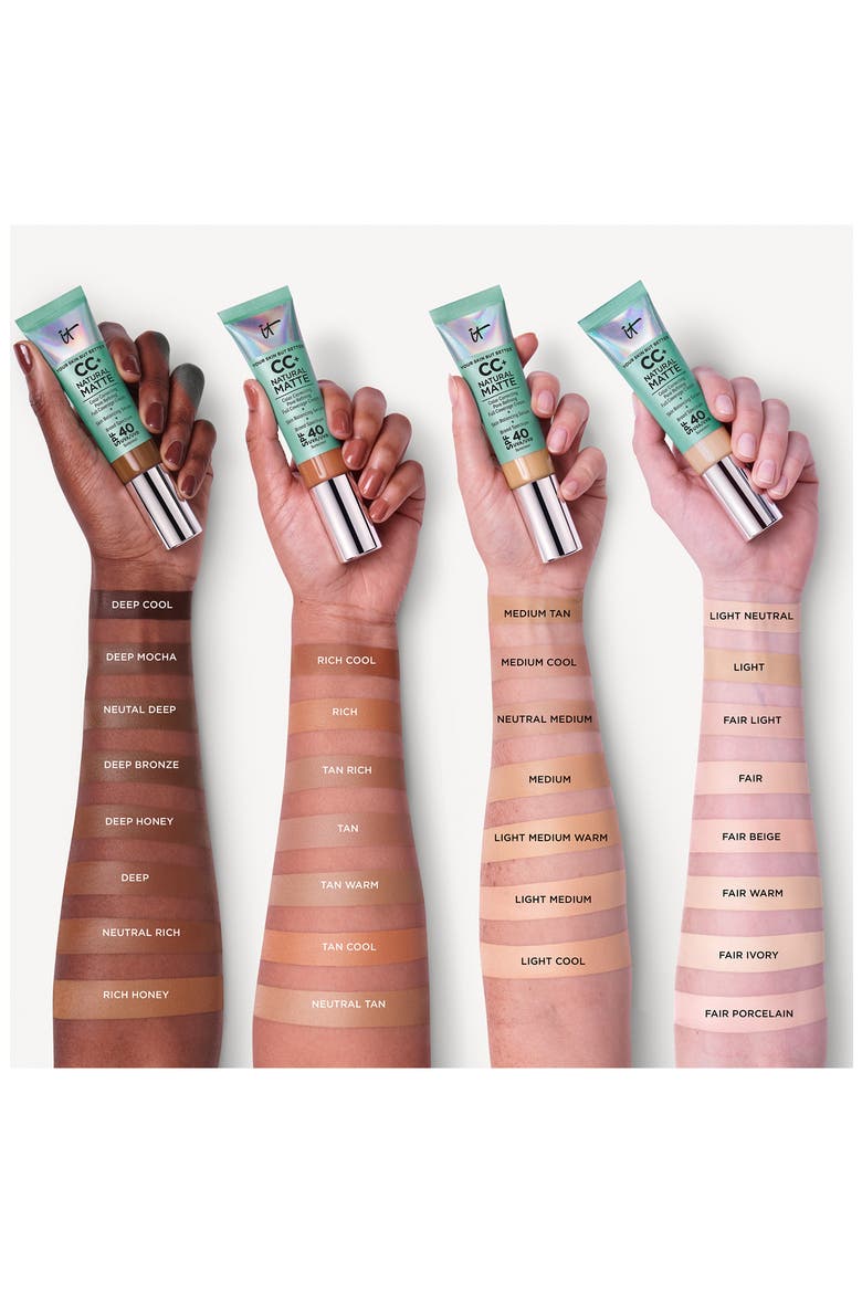 CC+ Natural Matte Color Correcting Full Coverage Cream, Alternate, color, DEEP COOL